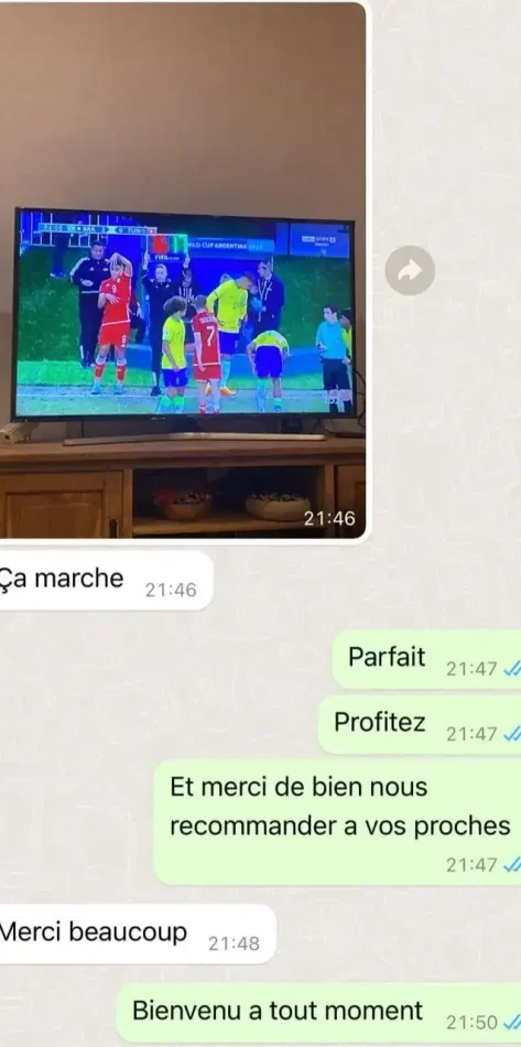 Customer WhatsApp review